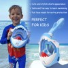 Snorkel Mask for Kids, Full Face Snorkeling Set with 180°