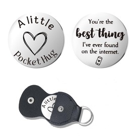 Boyfriend Girlfriend Christmas Valentines Gifts for Wife Husband Anniversary Birthday Gift for Her Him Boyfriend Pocket Hug Keyring Gifts for Fiancee Fiance Xmas Engagement Gifts for Couples