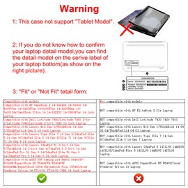 Alapmk Protective Case for HP OmniBook X 14-feXXXX/OmniBook Ultra 14 14-fdXXXX,Case for Dell Latitude 7450 2-in-1/Inspiron 14 Plus 7441/Latitude 7455,Case for ASUS TUF Gaming A14 FA401,Starry