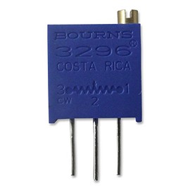 Bourns 3296Y-1-101LF Trimmer; Cermet; Rest 100 Ohms; PCB; 25 Turns; Pwr-Rtg 0.5W