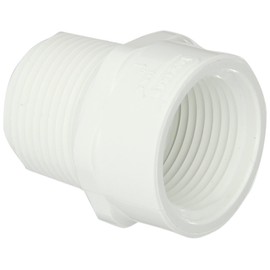 Spears 434 Series PVC Pipe Fitting, Riser Extension Adapter, Schedule 40, 1" NPT Female