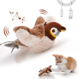LIFLIX Cat Toy Bird with Cat Minezes, Sparrows