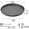 Gutsdoor Tart Pan 12 Inch with Removable Bottom Quiche Pan
