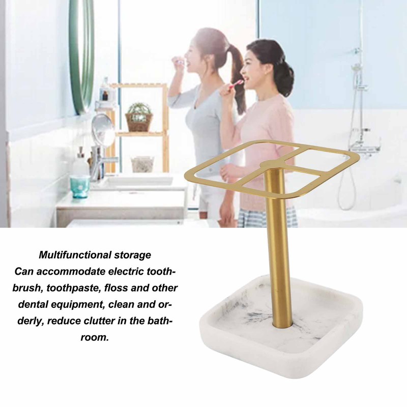 Toothbrush Holder Rustproof 304 Stainless Steel Toothpaste Storage Stand 3