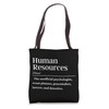 Funny Human Resources Definition Tote Bag
