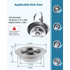 Hygie Rinse All Metal Sink Drain Strainer for Kitchen Sink