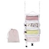TABITORA Travel Luggage Organizer Hanging Packing Cubes Portable Hanging Shelves
