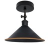 DC Voltage Vintage Style Semi Flush Mount 180 Degree Adjustable