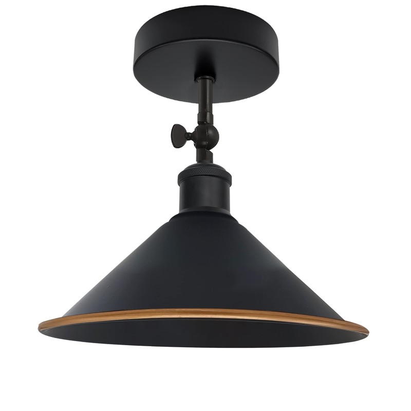 DC Voltage Vintage Style Semi Flush Mount 180 Degree Adjustable