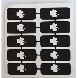 Dazzle Glitter Tattoos 30 x Airbrush St Patrick's Day Ireland Irish Nail Stencils