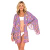 SHU-SHI Womens Kimono Cardigan Sheer Loose Open Front Short Beach
