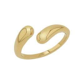 s.Oliver Women's Stainless Steel Ring, Gold, Comes in Jewellery Gift Box, Stainless Steel, No Gemstone