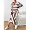 MASCOMODA Womens Fall Dresses 2024 Striped Sweater Dress Casual Long