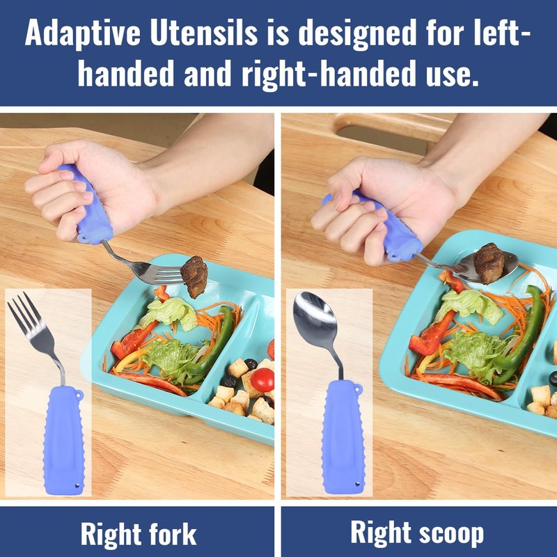 Adaptive Utensils, Weight Utensils for Tremors and Parkinson Patients, Utensil