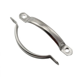 PZRT 2pcs 95mm Stainless Steel Door Handle Cabinet Drawer Hardware Solid Handles Pulls
