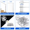 Muzata 60 Pack 1/8" Cable Railing Hardware Kit Hand Swage