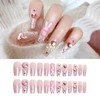 HAPVITAL 24 Pieces Popular Nail Tips, False Nail Tips, 3D