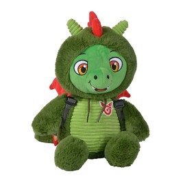 Wunschonaut Rico-Der Dragon, plush, takes secret wishes, recording and playback function, 30 cm, 3 years +