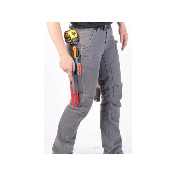 DOVETAIL WORKWEAR DWS19P2C-030-22x32 Women's Utility Pant, 22, Dark Grey, 99%