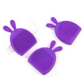 Depurador facial, paquete de 3 exfoliantes faciales de silicona, exfoliante facial, cepillo para polvo facial suave, cepillo para polvo facial para masaje, limpieza de poros y puntos negros,