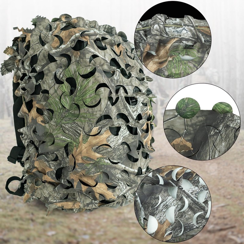 LOOGU Tactical Backpack Cover, Breathable Mesh Camo Camouflage Pack Cover