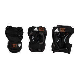 Rollerblade Skategear Junior 3 Pack Protective Gear, Knee Pads, Elbow Pads and Wrist Guards, Multi Sport Protection,Youth, Black, X-Small