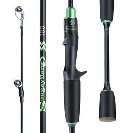 Sougayilang Fishing Rods Ultra-Sensitive Carbon Casting Rods Blanks with Comfort EVA Grip Rod Handle 2 Pieces Trout Rod