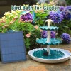 3 Tiered Bird Bath with 3.5W Solar Pump Solar Fountain