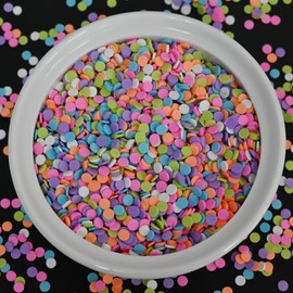 LIKETURE Fake Sprinkles 110G Non-edible Polymer Clay Sprinkles Fake Candy Sprinkles Slime Sprinkles Faux Sprinkles for Resin Slime Add Ins Plastic Sprinkle Nail Art Shaker Card Filler (Brown)