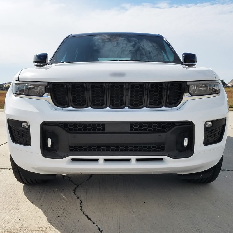 SlickMod Chrome Delete Blackout Vinyl Overlay for 2021-2023 Jeep Grand