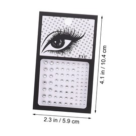 Mikinona 20sheets Facial Decors Glitter Acrylic Body Stickers for Women Eye Gems for Festival Parties Easy Peel and Stick Face Jewelry No Residue for Carnival Celebrations