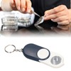 Ailao 10x Pocket Magnifier Key Ring Magnifier Double Layer Lens