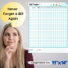 Penguin Planner Monthly Bill Tracker Calendar Chart Dry Erase WhiteBoard