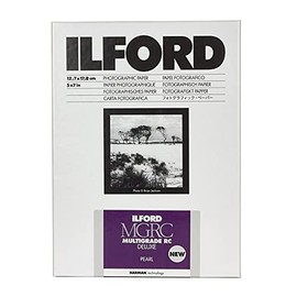 Ilford Multigrade V RC Deluxe Pearl Surface Black & White Photo Paper, 190gsm, 5x7", 25 Sheets