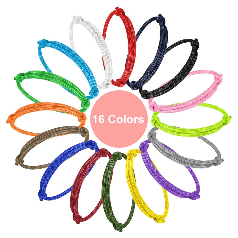 BOUMUSOE 16pcs Adjustable Puppy ID Bands - Multi Coloured Whelping