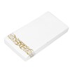 40PCS Gold Napkins Gold Trim Linen Hand Feel Gold Napkins