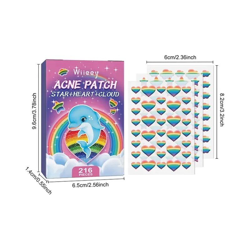 Wiieey Patch Acne Parches Hidrocoloide Facial 216 Pzs