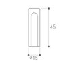 Slip-on Sleeve Pack of 4 Black Door Hinge Diameter 15