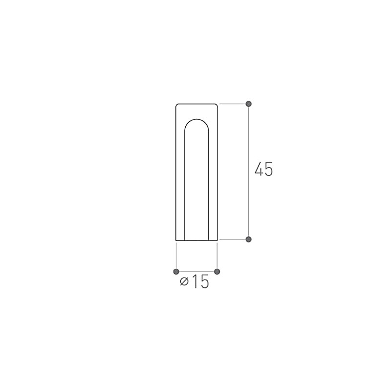 Slip-on Sleeve Pack of 4 Black Door Hinge Diameter 15