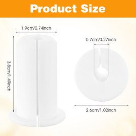 Pack of 8 Wall Feed-Through for Starlink Cable Management Set, Wall Grommets, Starlink Cable Guide Set, Wall Feed-Through for Cables for 3/4 Inch Wall Hole, Starlink Cable Router and Ethernet Adapter