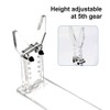 MiOYOOW Acrylic Gun Display, Gun Stand Holder 5 Height Adjustable