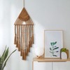 LOMOHOO Macrame Woven Wall Hanging Dream Catcher Triangle Tassel Geometric