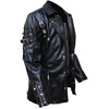 The Jasperz Punk Rave Poison Black & Maroon Jacket Mens