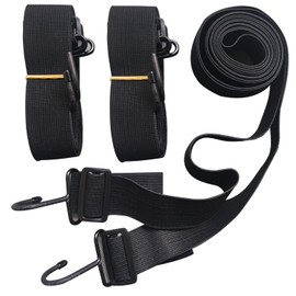 SEAZEN Car Cover Straps Wind Protector, 3Pcs Adjustable Elastic Windproof Ropes Protect Car Cover from High Winds, Universal Fit Most Cars (Black)