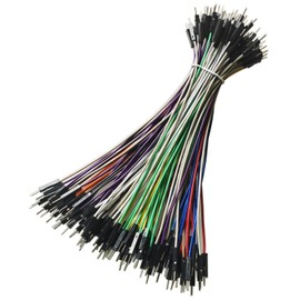 GTIWUNG 100 Stück Jumper Wire Kabel Steckbrücken, Steckbrett, 15cm Male-Male Cabel Steckbrücken 24AWG Drahtbrücken für Arduino und Raspberry Pi Breadboard, Zehn Farben, je 10 Stück