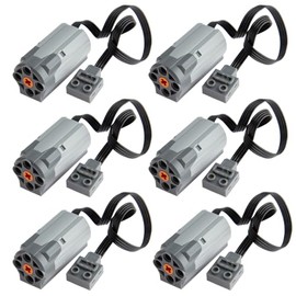 TEESE 6pcs Technic-Motor-Kit with M-Motor 8883, Compatible with Technic-Parts for STEM MOC Project Replacement-Parts