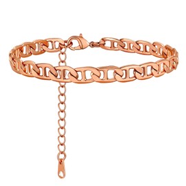 Anchor Ankle Bracelets for Women Beach Anklet Rose Gold Foot Jewelry