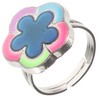BESPORTBLE 5pcs Adjustable Flower Design for Women Color Changing Finger