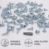 (Pack of 100 pcs) Zinc Plated Steel 4.2 x 16