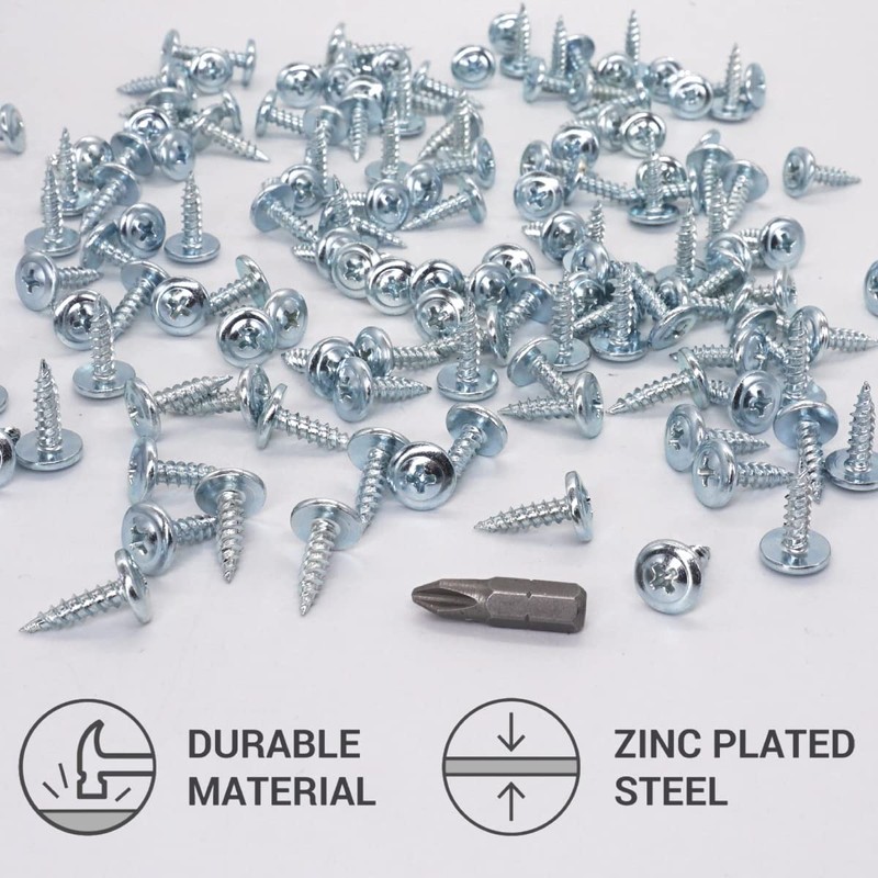 (Pack of 100 pcs) Zinc Plated Steel 4.2 x 16